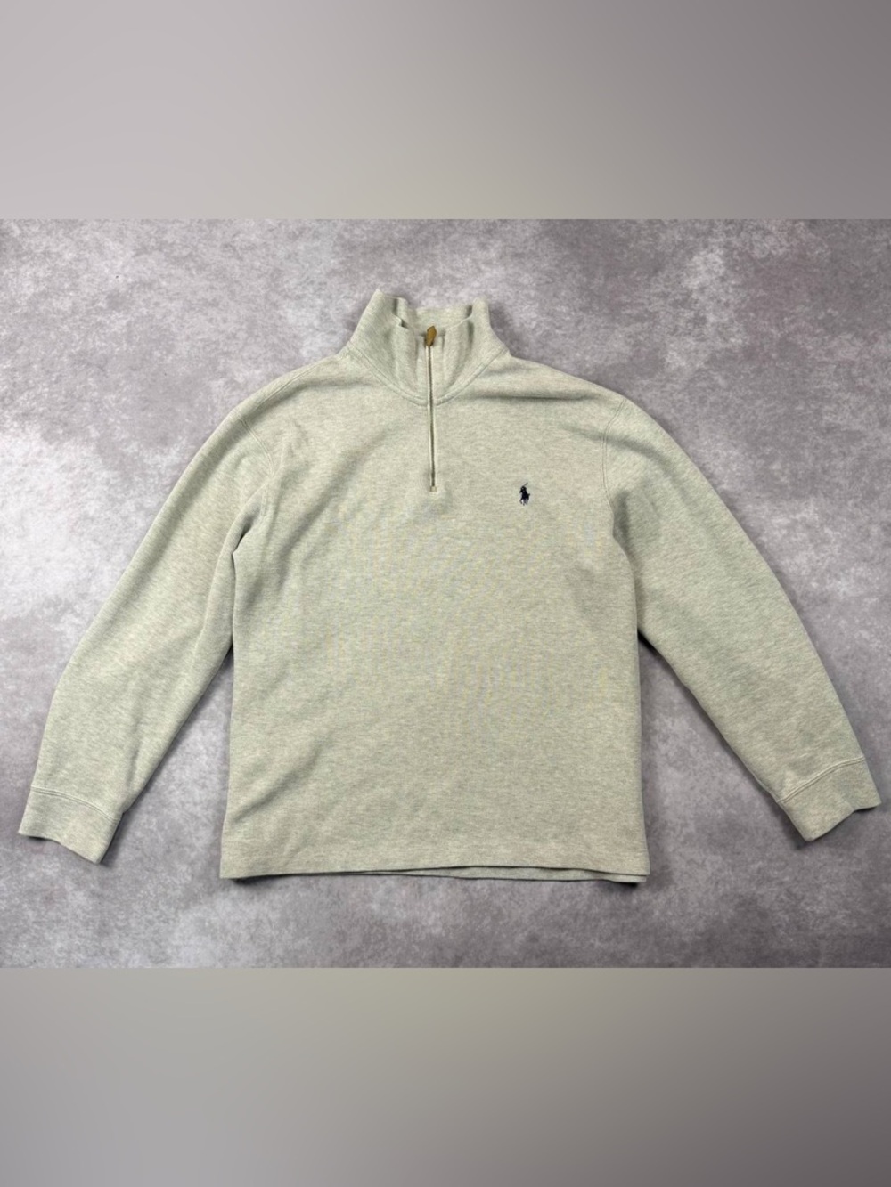 [270] Polo Ralph Lauren Men's Quarter
Zip Cotton Sweater XL Size